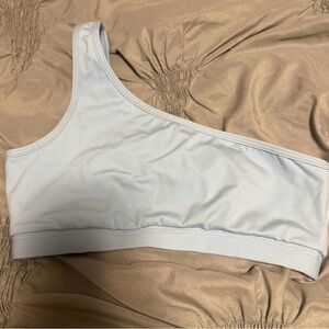 PacSun Sky Blue One-Shoulder Sports Bra
